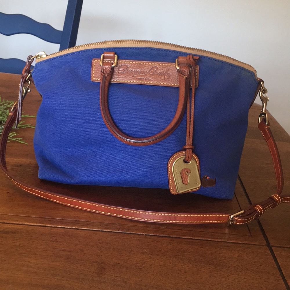 Dooney & Bourke blue canvas purse.